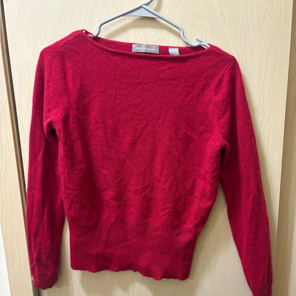 Red Cashmere Sweater